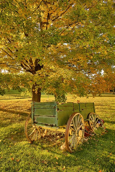 Old Wagon Old Wagon Seen On A Farm In Michigan Altes Fuhr Flickr