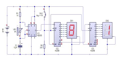 Rangkaian Counter Seven Segment Dengan Ic 555 Dunia Setrum