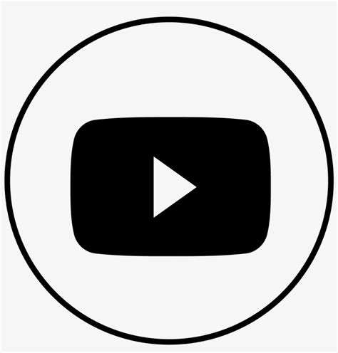 Black And White Youtube Icon at Vectorified.com | Collection of Black