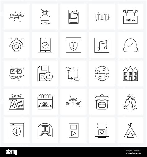 25 Universal Icons Pixel Perfect Symbols Of Sign Map Bell Location