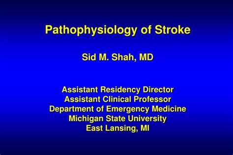 Ppt Pathogenesis Of Stroke Ischemia And Hemorrhage Powerpoint
