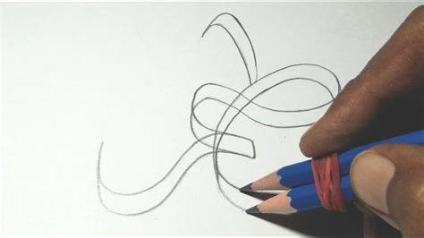 Calligraphy Double Pencil Arabic Calligraphy Art 3d For Beginner