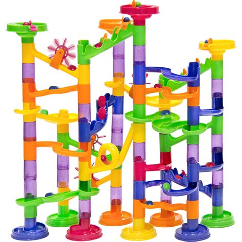 Best Choice Products 105 Piece Translucent Marble Run Coaster Railway