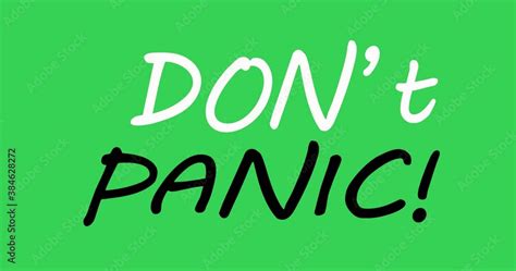 Do Not Panic Text Speach Bubble With Words Dont Panic Colorful