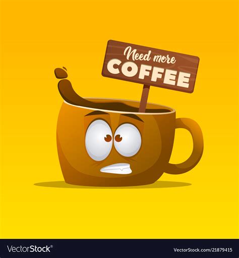 Cup Of Coffee Character Royalty Free Vector Image