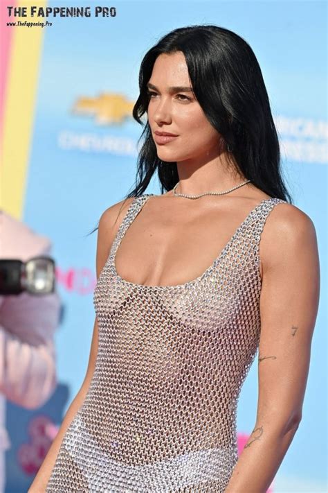 Dua Lipa Exposed Naked Tits At Barbie Premiere Photos The