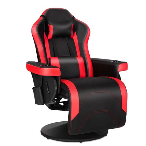 Gaming Chair Massage Ergonomic High Back Swivel Recliner Office