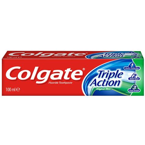 Colgate Triple Action Original Mint Toothpaste 100ml Dental Care