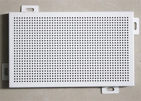 Decorative Perforated Aluminum Wall Panels 300 X 600 With Dia 4 Mm