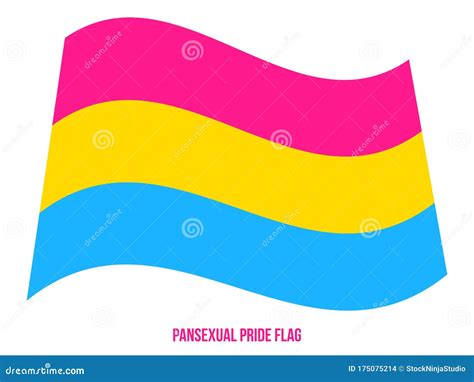 Pansexual Pride Flag In Vector Illustration Symbol For The Pansexual