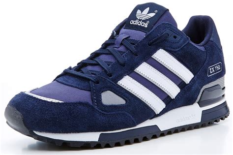 Adidas Originals Mens Zx 750 Trainers Suede Navy Blue And White G40159