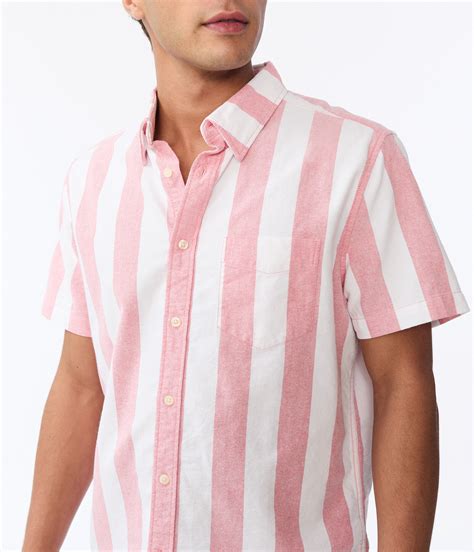 Vertical Stripe Button Down Shirt