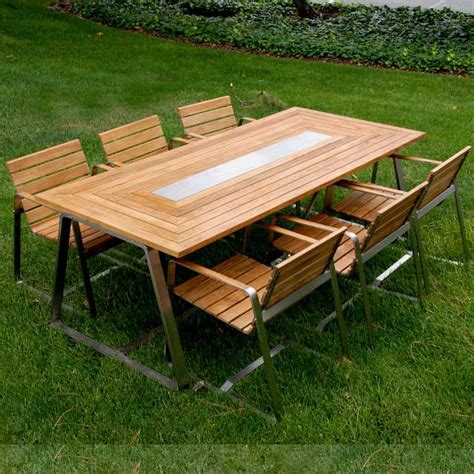 Lounge teak arm chair teakwood garden outdoor indoor furniture patio sofa cara. Teak Steel Outdoor Dining Chair - Rialto - Teak Patio ...