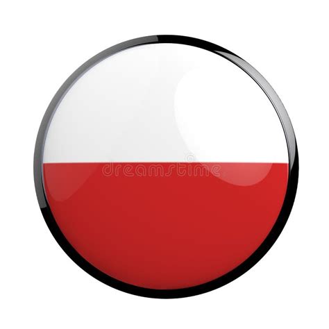 Round Icon Flag Of Poland Stock Illustration Illustration Of Flag
