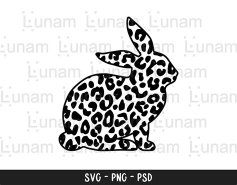 Leopard Bunny Svg Bunny Leopard Print Svg Cheetah Bunny Svg | Etsy