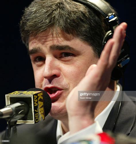 Radio Talk Host Sean Hannity Does His Show Live In Front Of An News Photo Getty Images