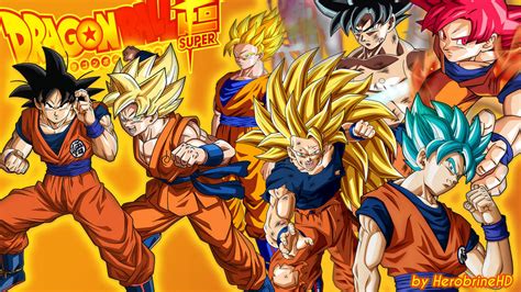 Dragon Ball All Of Gokus Formstransformations By Herobrinehd On