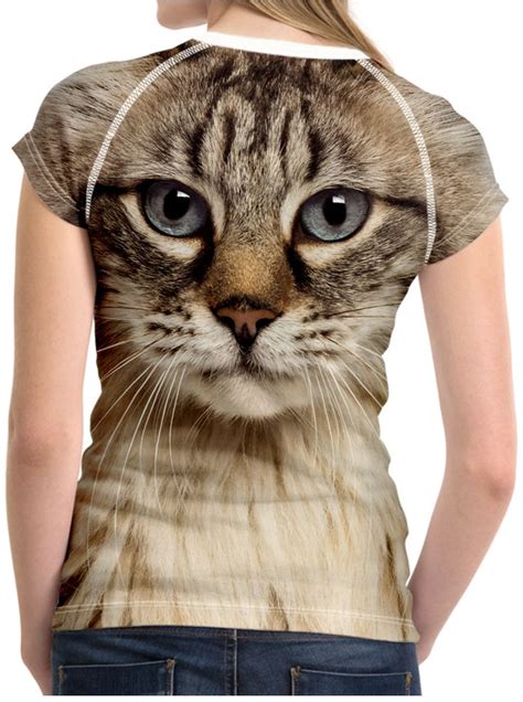 Women T Shirt 3d Cat Girls Tshirts T Shirts For Women Cats