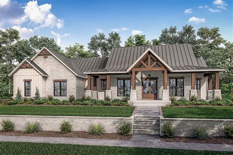 3 Bedroom Texas Farmhouse Plan With Outdoor Living Space