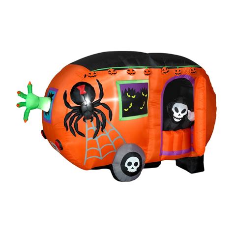 Gemmy 48 Ft Internal Light Haunted House Halloween Inflatable At
