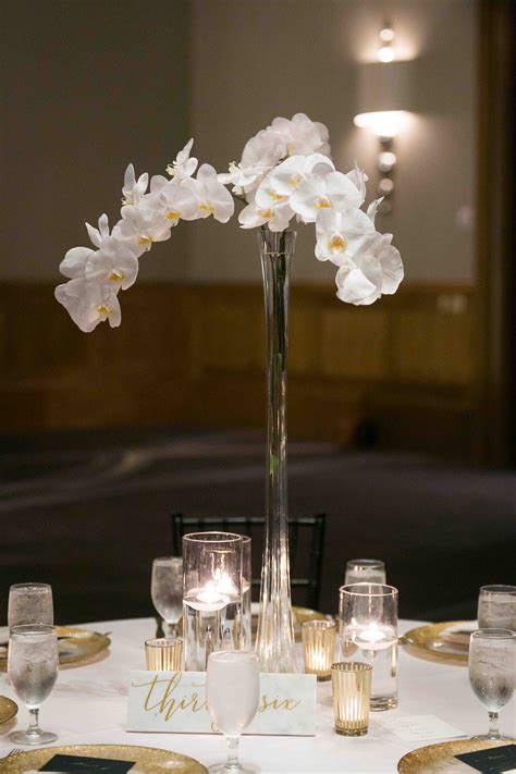 White Orchid Wedding Centerpieces Classy And Elegant