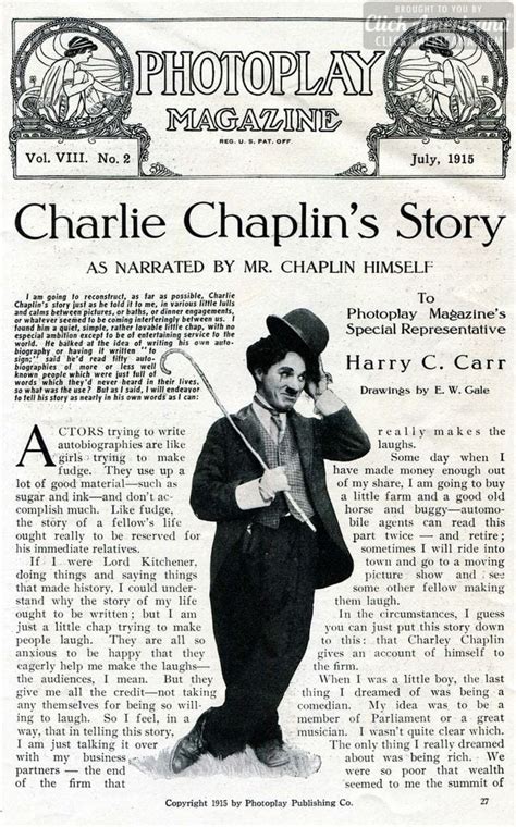 The Early Life Of Charlie Chaplin 1915 Click Americana