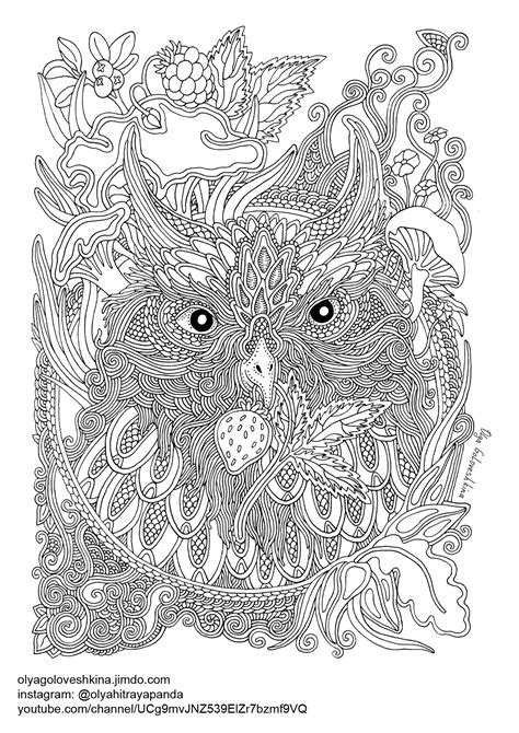 #picture #coloring #page #book #photoshop (aff). Free Adult Coloring Pages (Illustrator Olga Goloveshkina ...