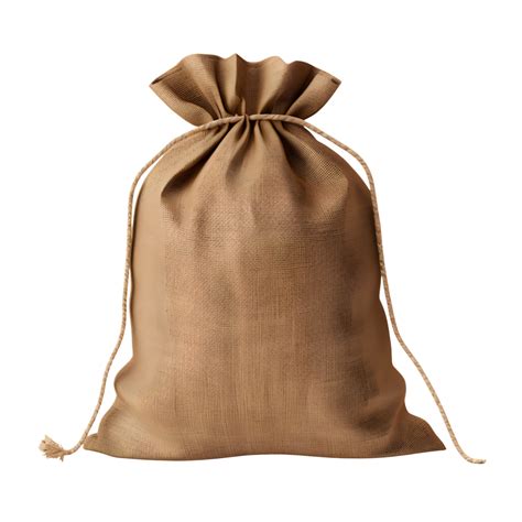 Burlap Sack Isolated On Transparent Or White Background Png Ai