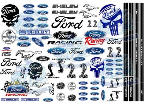 Ford Racing Decals My Custom Hotwheels Model Car Decals And Dioramas