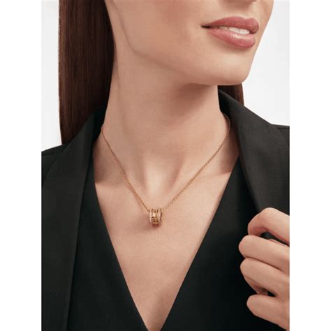 Yellow Gold B Zero1 Necklace With 0 38 Ct Diamonds Bulgari Official Store