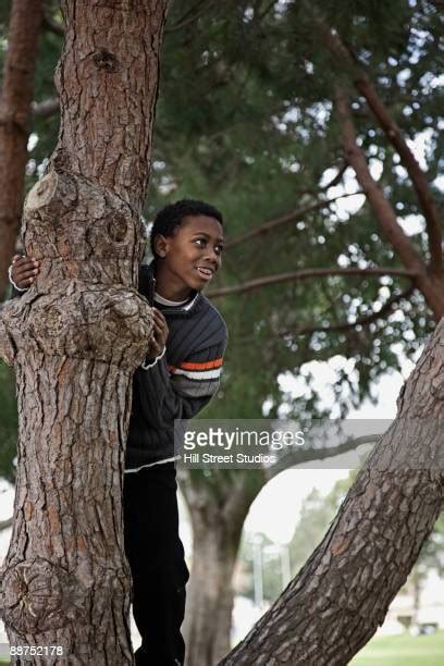 Black Child Climbing Tree Photos And Premium High Res Pictures Getty