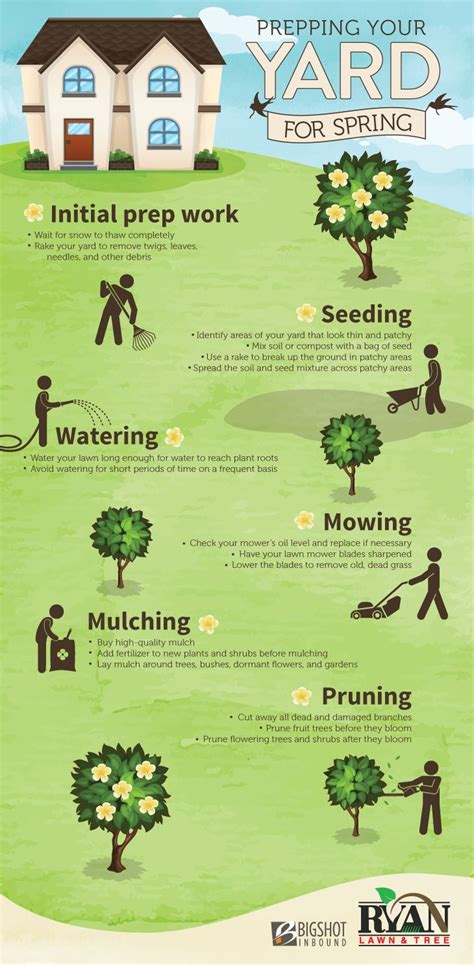 Prepping Your Yard For Spring Infographic Ryan Lawn And Tree In 2023