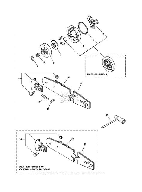 Echo Cs 3400 Type 1e Parts Diagram For Clutch Cutting Attachment Tools