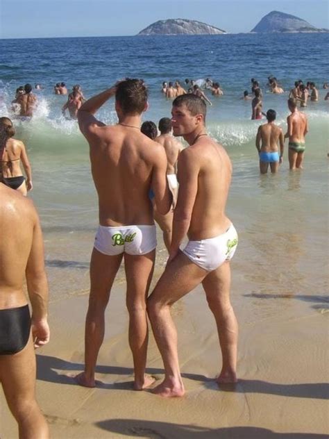 Beaches Guys In Speedos Aussiebum Swimwear White Speedo