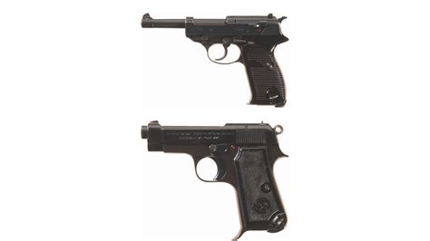 Two World War Ii European Military Semi Automatic Pistols Rock Island