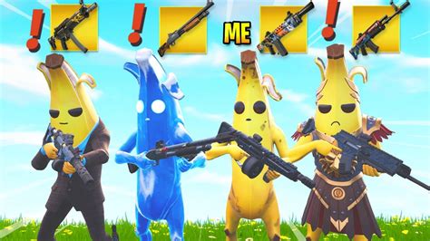 The Mythic Peely Boss Squad In Fortnite Youtube
