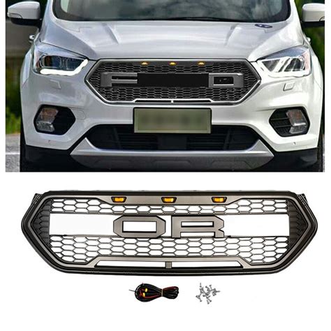 Car Accessories Led Modified Front Racing Grills Abs Grill Mesh Raptor