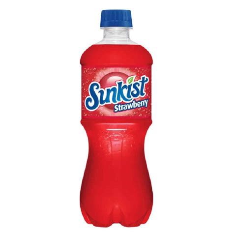 Sunkist Strawberry Soda 20fl Oz 24pk Nimbus Imports