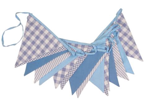 Blue Gingham Bunting
