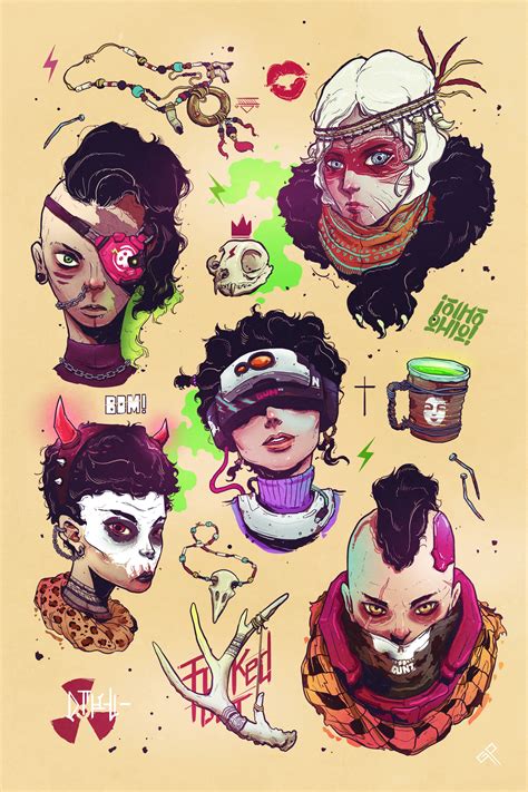 Check Out This Behance Project Wasteland Gals Etc