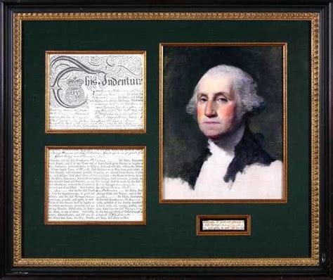 479 George Washington Signed Signature Display