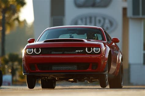 2018 Dodge Demon 1st Factory Car To Lift The Front Tires