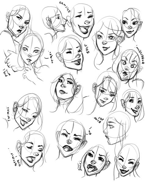 Face Expressions Drawings Ladegve
