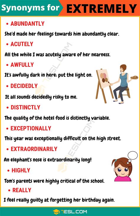 110 Synonyms For Extremely With Examples Another Word For
