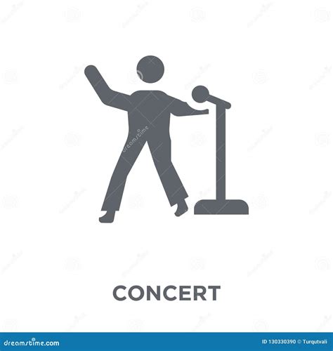Concert Icon From Entertainment Collection Stock Vector Illustration