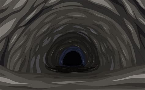 Underground Hole Cave Scene 6892524 Vector Art At Vecteezy