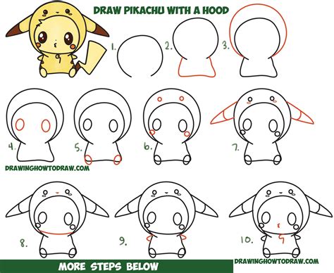 How To Draw Pokemon Pikachu Step By Step Easy Pokemon Drawing Easy