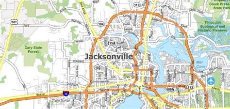 Jacksonville Map Collection Florida Gis Geography