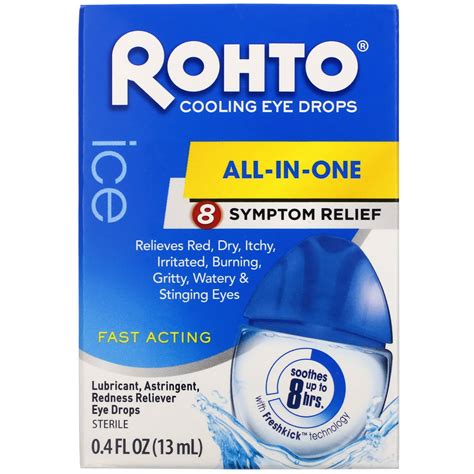 Rohto Gotas Refrescantes Para Los Ojos Hielo Todo En Uno Ml