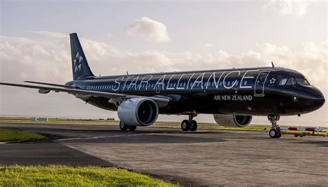 Air New Zealands A321neo With All Black Star Alliance Livery Touches